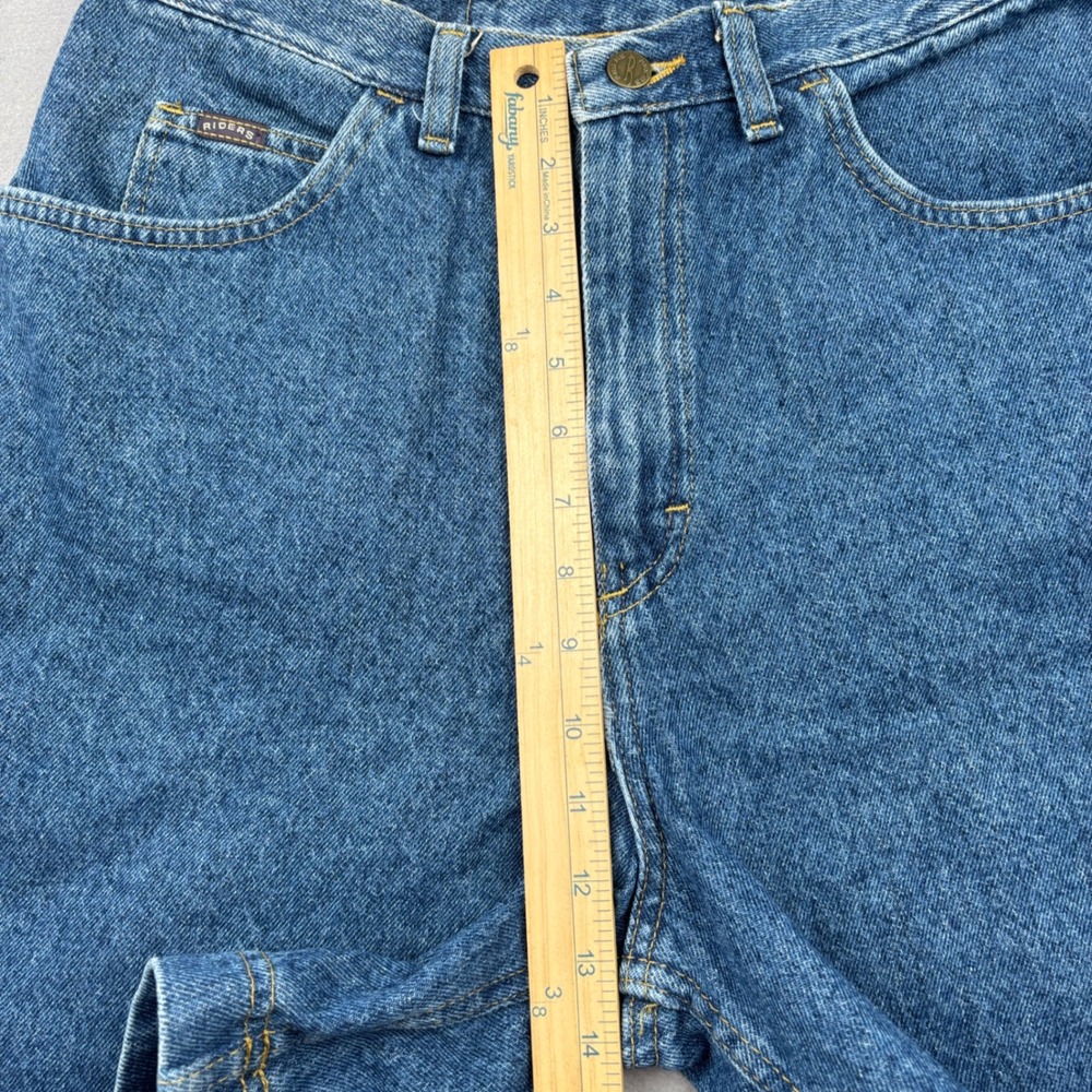 Riders Jorts Denim Shorts Womens 14 High Rise Mom Made in USA Vintage - Picture 8 of 12